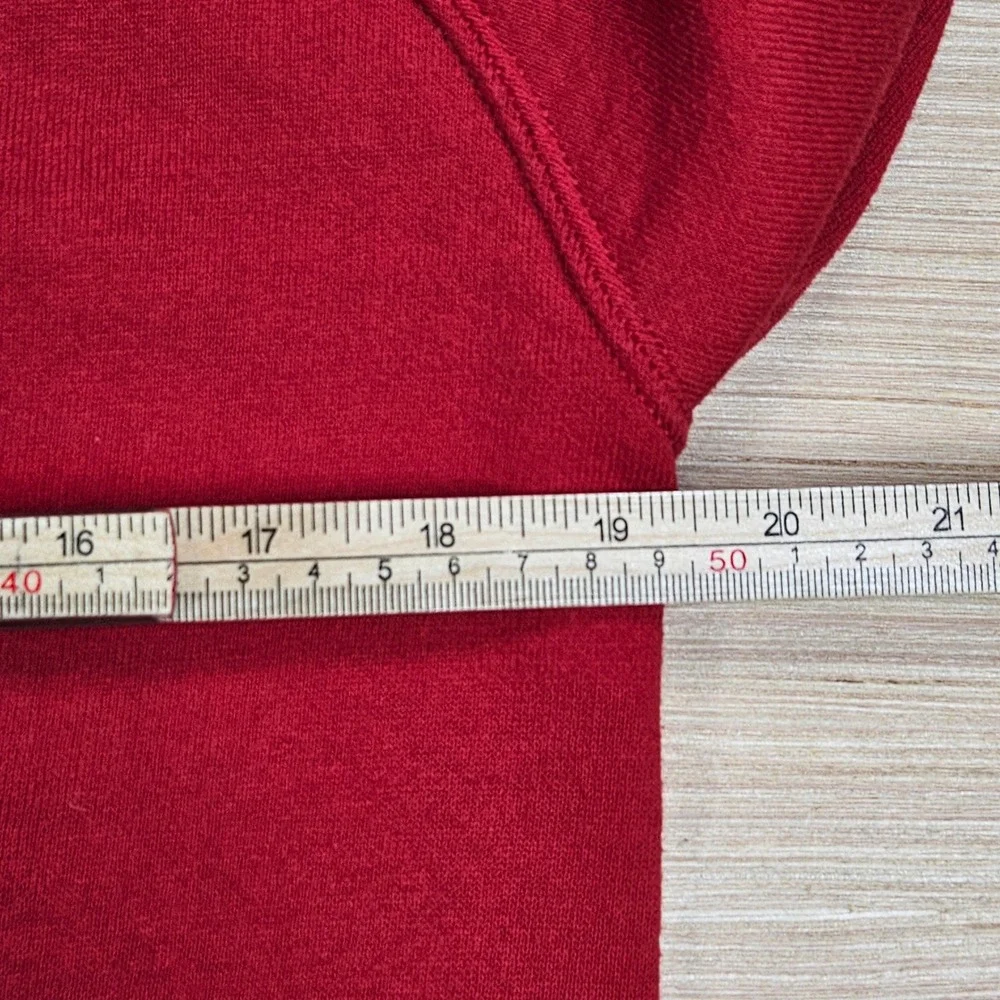 Vintage Blank Jerzees Sweatshirt Mens XL Red‎ Crewneck Pullover USA Made